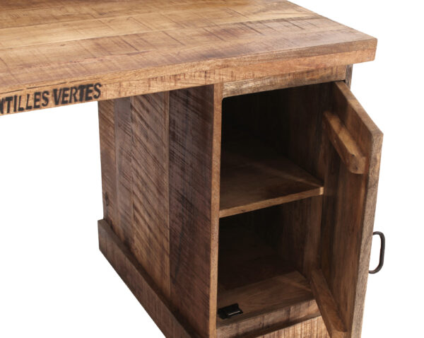 Rustic Solid Wood Study Table - Image 5