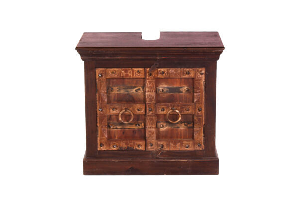 Handcrafted Wooden Storage Cabinet - Image 2