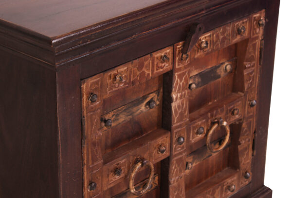 Handcrafted Wooden Storage Cabinet - Image 4