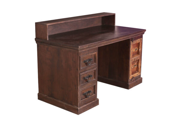 Handcrafted Wooden Writing Desk - Image 4