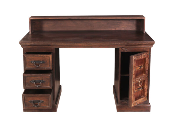Handcrafted Wooden Writing Desk - Image 7