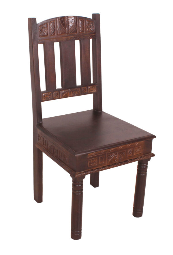 Handcrafted Wooden Chair – Set of Two - Image 2