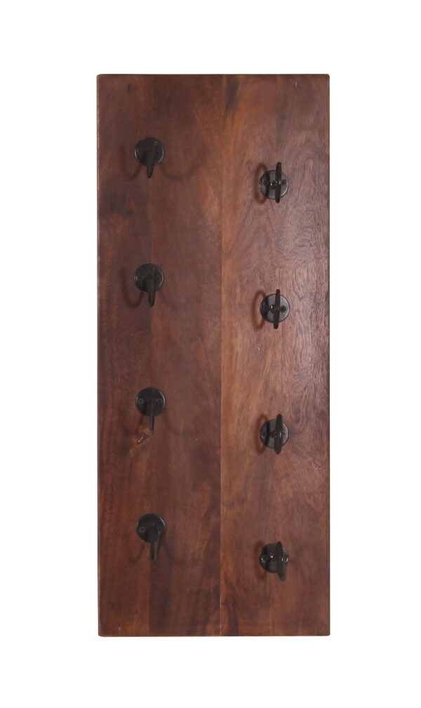 Wall-Mounted Hand-Carved Wooden Hanger - Image 6
