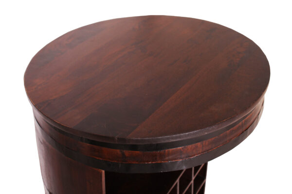 Handcrafted Wooden Wine Cabinet - Image 4