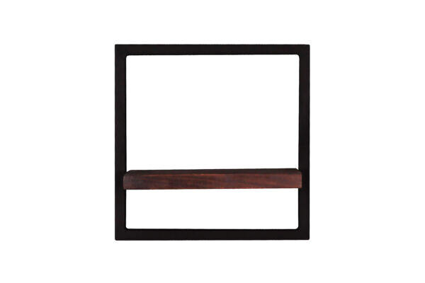 Square Wooden & Iron Wall Hanger - Image 4