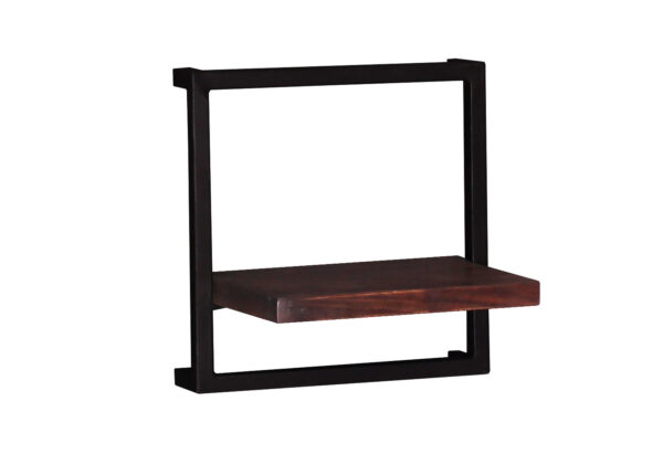 Square Wooden & Iron Wall Hanger - Image 2