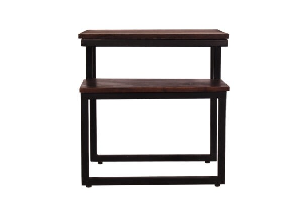 Compact Wooden & Iron Desk - Image 2