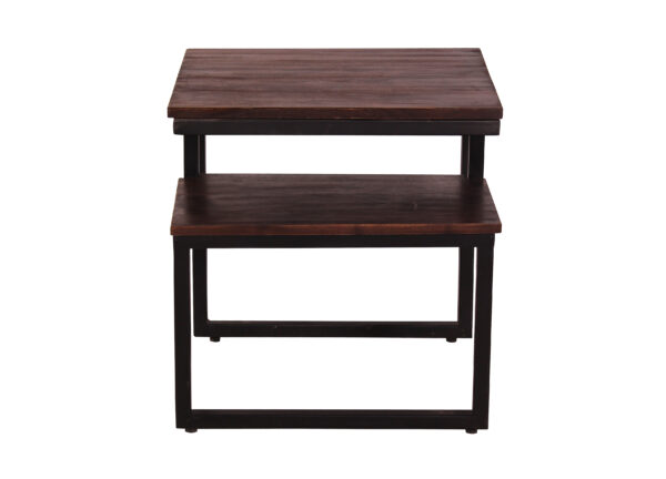 Compact Wooden & Iron Desk - Image 4