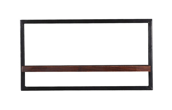 Wide Wooden & Iron Wall Hanger - Image 2