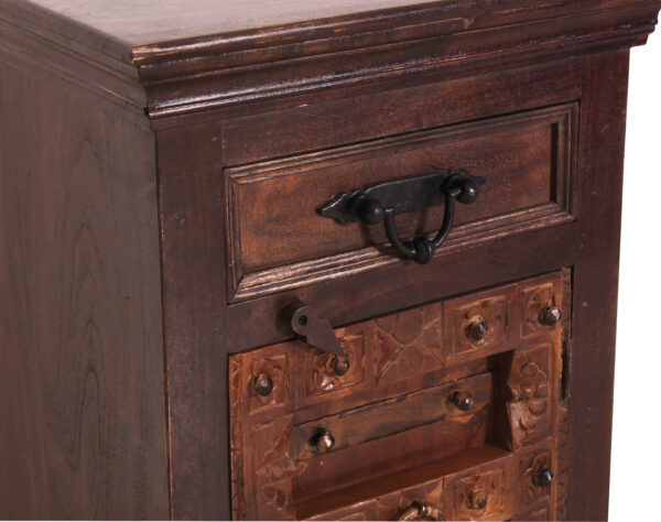Tall Handcrafted Wooden Shoe Rack - Image 5