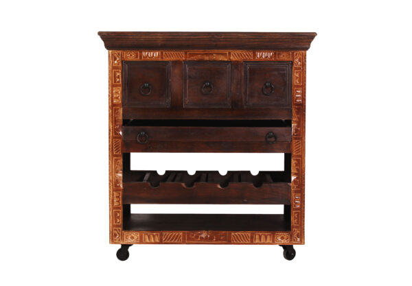 WOODEN WINE CABINET - Image 2