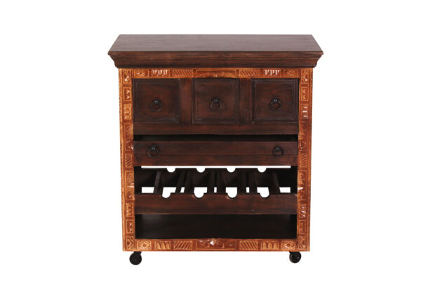 WOODEN WINE CABINET