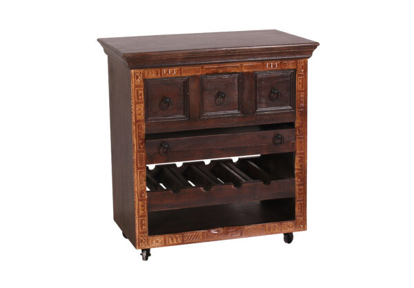 WOODEN WINE CABINET - Image 4