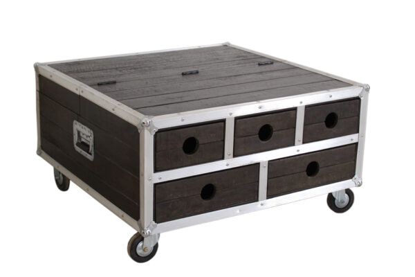 Square Wooden Coffee Table - Image 3