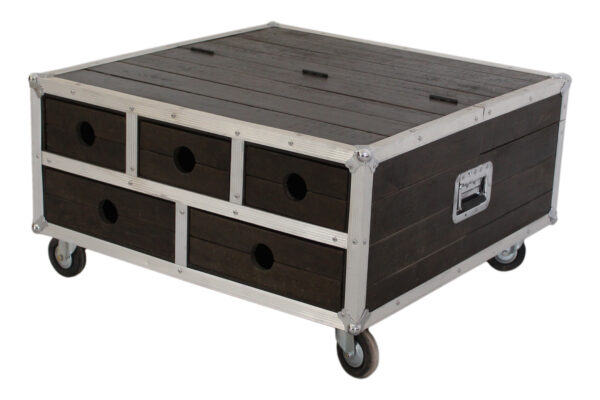 Square Wooden Coffee Table - Image 4