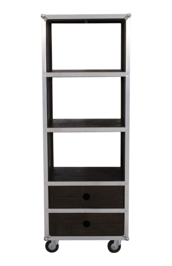 Tall Wooden Bookcase - Image 2