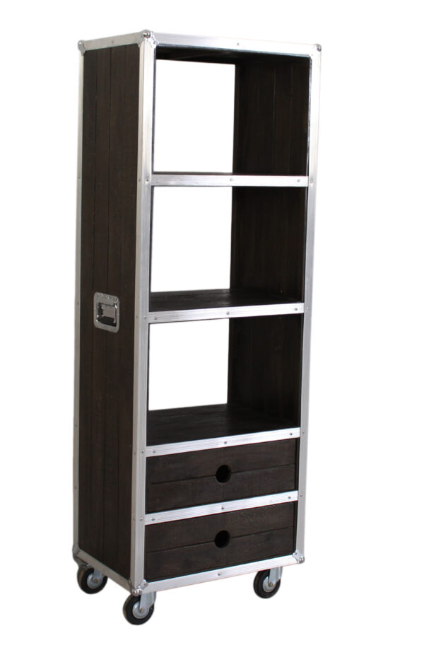 Tall Wooden Bookcase - Image 3