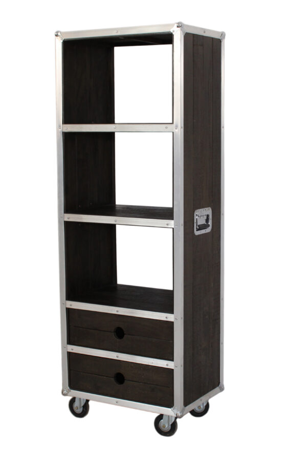 Tall Wooden Bookcase - Image 4