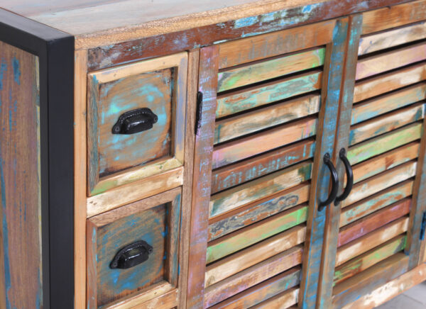 Multi-Drawer Rustic Sideboard - Image 4