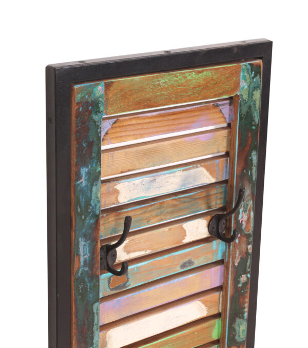 Slim Wooden & Iron Wall Hanger - Image 6