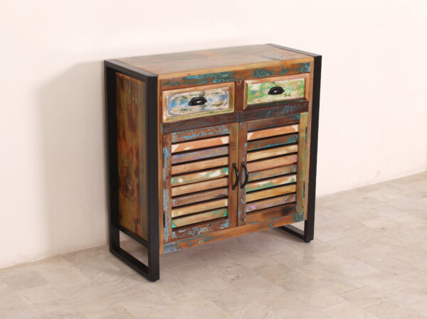 Two-Tone Rustic Sideboard with Drawers - Image 3