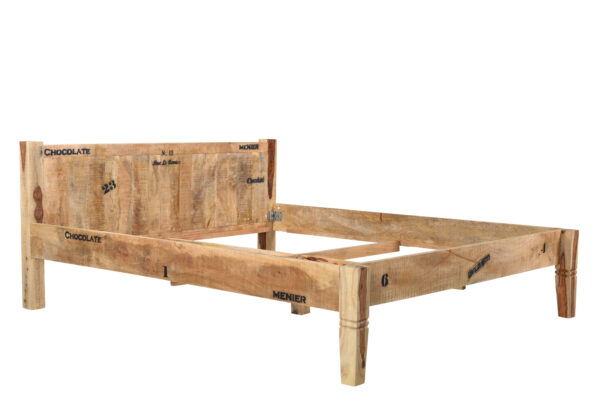 Rustic Reclaimed Wood Bed Frame - Image 2