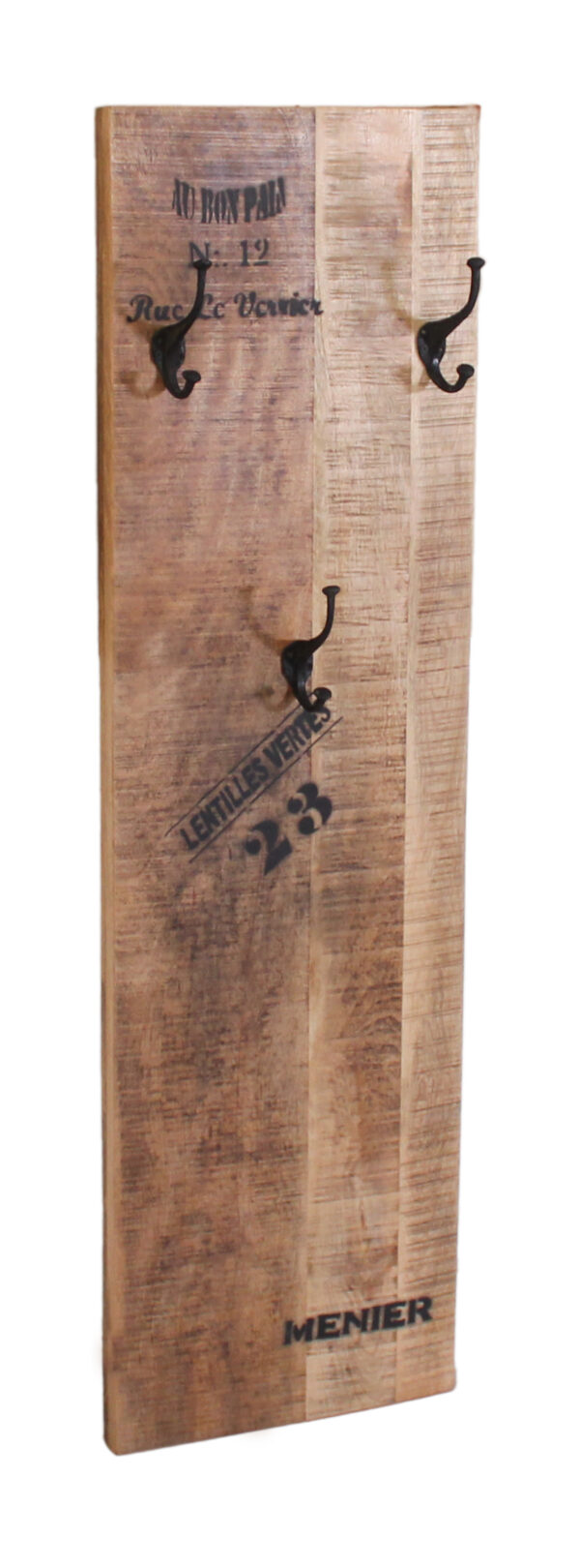 Rustic Wall-Mounted Wooden Hanger Panel - Image 3