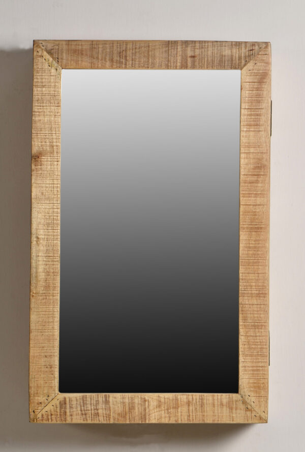Framed Wooden Mirror - Image 2