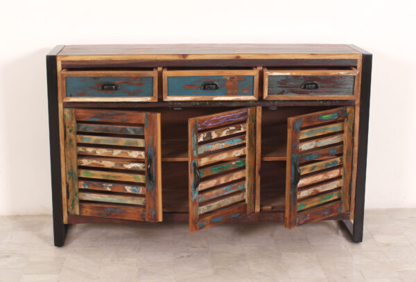 Three-Door Rustic Sideboard - Image 4