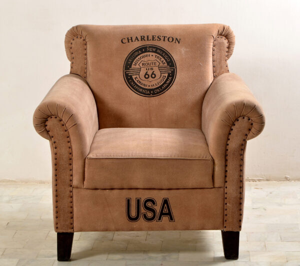 Charleston Canvas Club Sofa Chair - Image 3