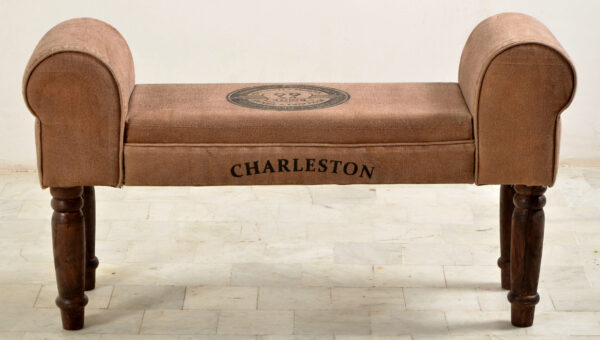 Charleston Canvas Entryway Bench - Image 2