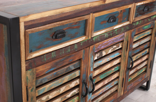 Three-Door Rustic Sideboard - Image 5