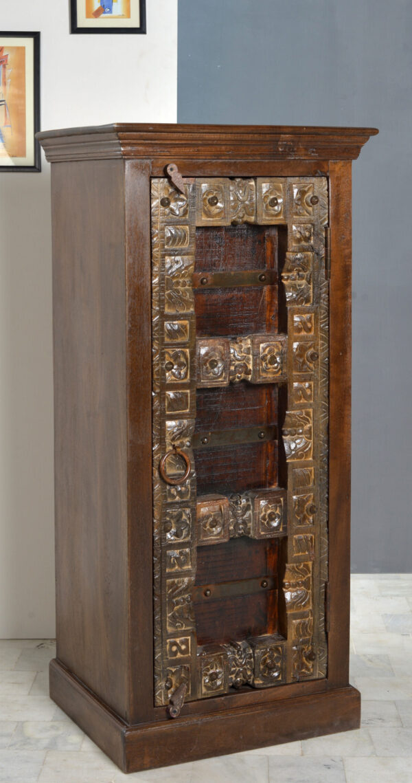 Hand-Carved Wooden Display Cabinet - Image 2