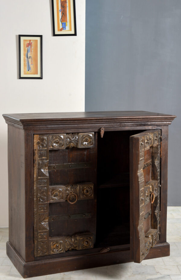 Handcrafted Wooden Storage Cabinet - Image 3