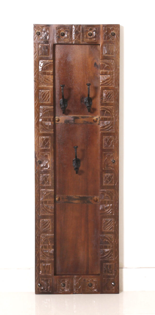 Vertical Handcrafted Wooden Hanger Panel - Image 5