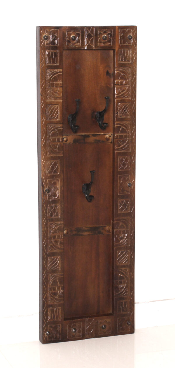 Vertical Handcrafted Wooden Hanger Panel - Image 2