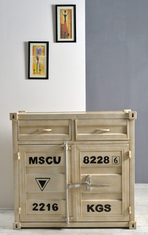 Compact Industrial Iron Sideboard - Image 2
