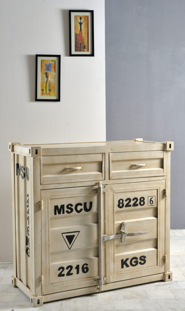 Compact Industrial Iron Sideboard - Image 3