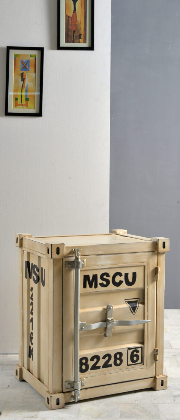 Industrial Iron Bedside Cabinet - Image 4