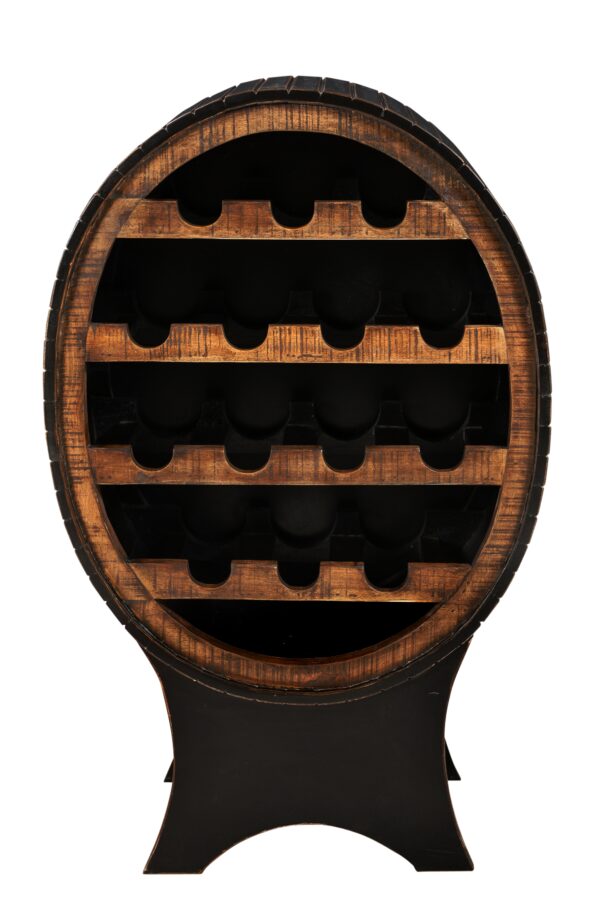 Mango Wood Wine Rack - Image 3