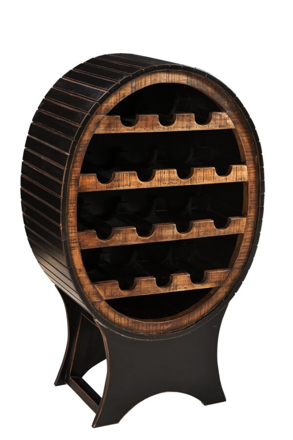 Mango Wood Wine Rack - Image 2