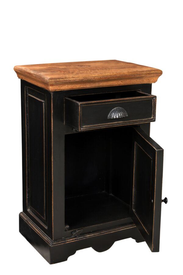 Mango Wood Bedside Table - Image 2
