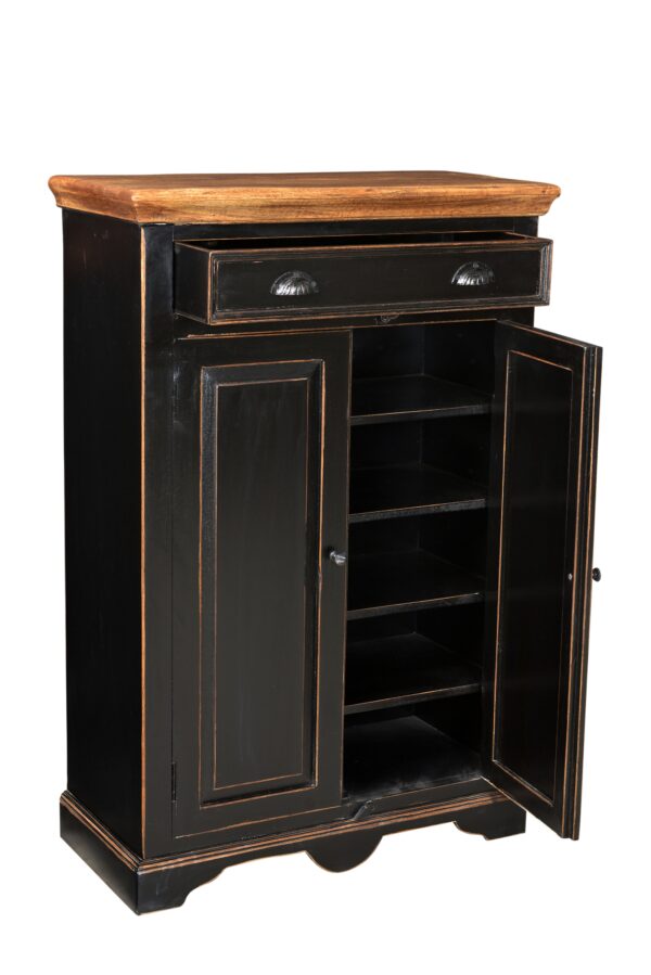 Mango Wood Shoe Rack - Image 2