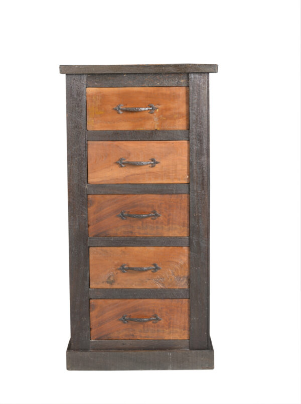 Tall Wooden Drawer Chest - Image 5