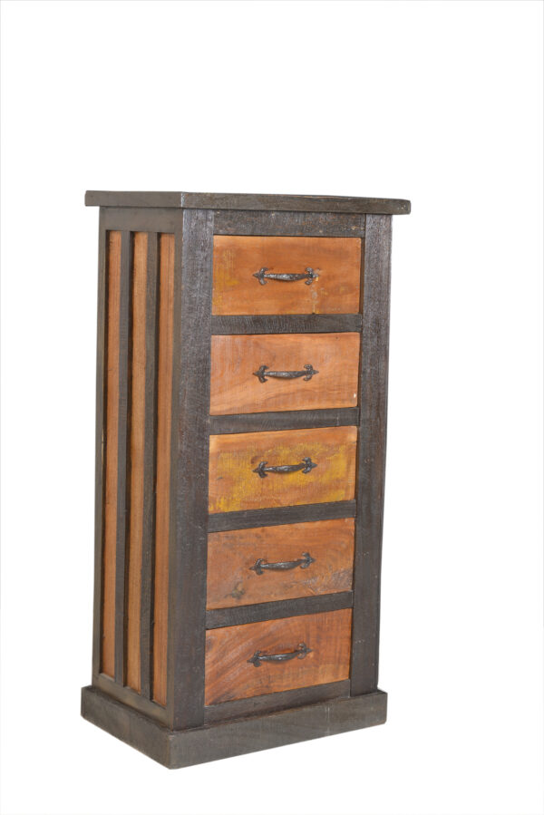 Tall Wooden Drawer Chest - Image 6