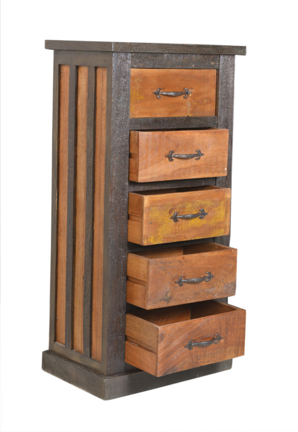 Tall Wooden Drawer Chest - Image 8