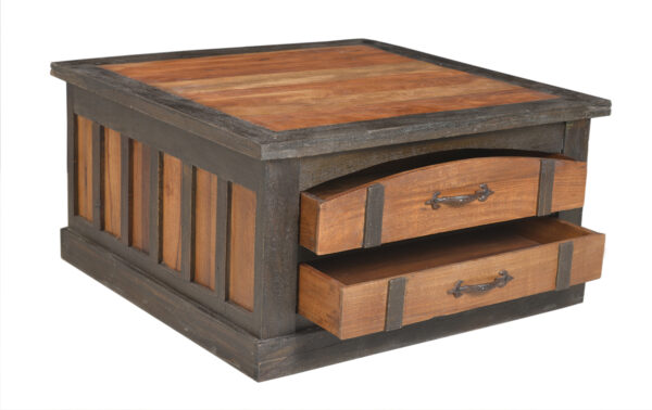 Square Wooden Coffee Table - Image 3