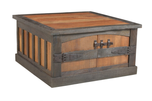 Square Wooden Coffee Table - Image 5