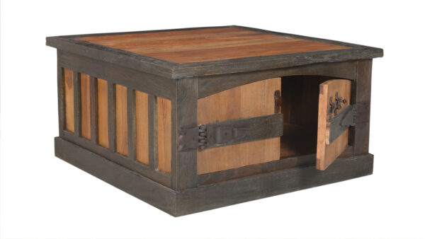 Square Wooden Coffee Table - Image 6