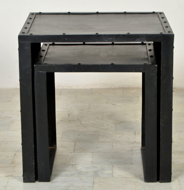 Iron Set of Two Stools - Image 3
